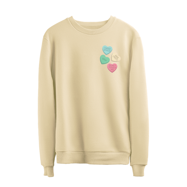 Hearts Crewneck Sweatshirt-1